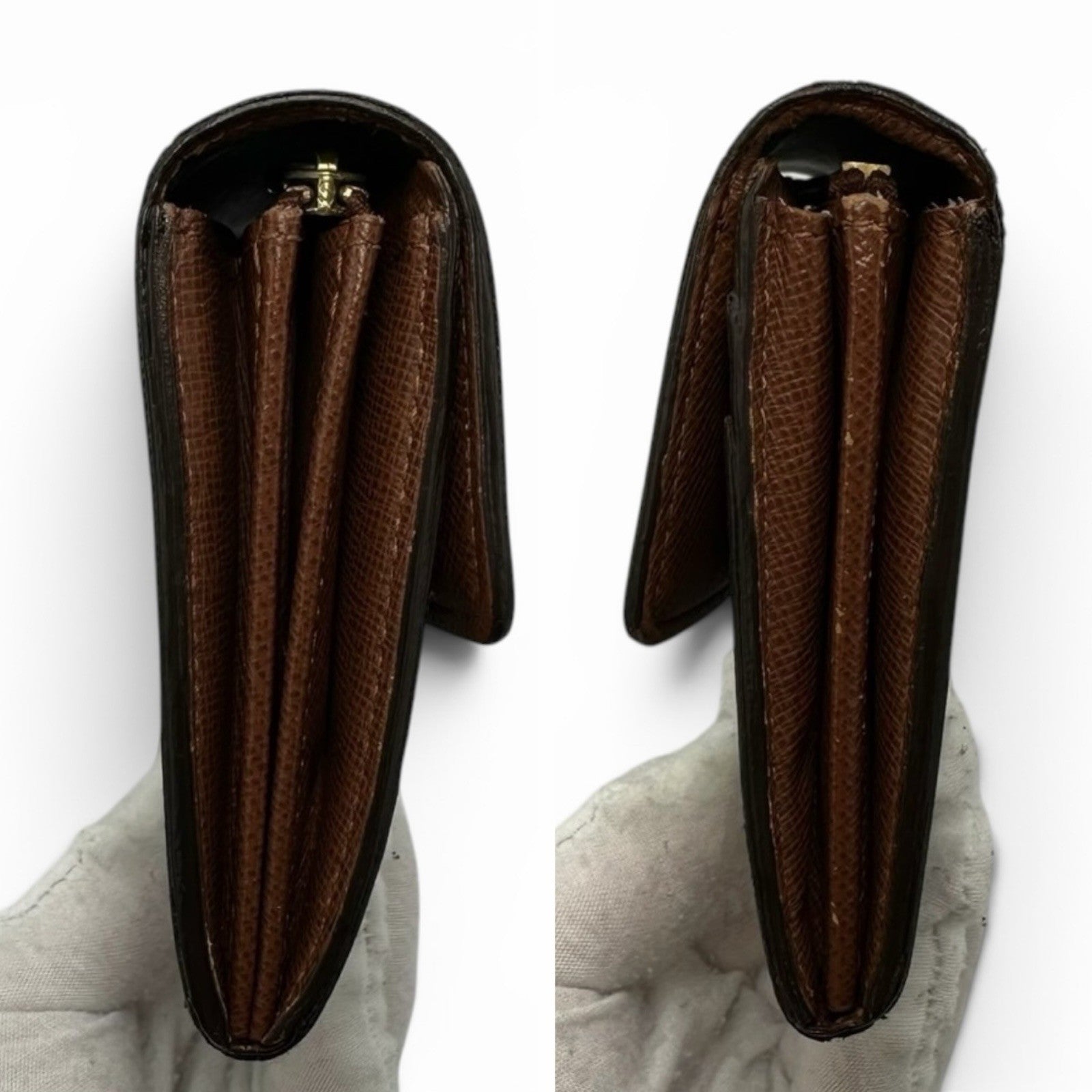 Louis Vuitton Portefeuille Sarah Wallet - Brown, Leather