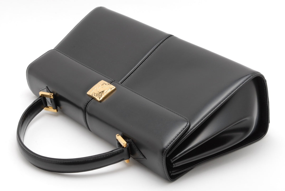 Saint Laurent Vintage Top Handle Handbag - Black, Leather