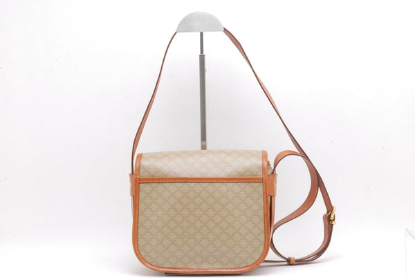 Celine Macadam Shoulder Bag - Beige, Leather