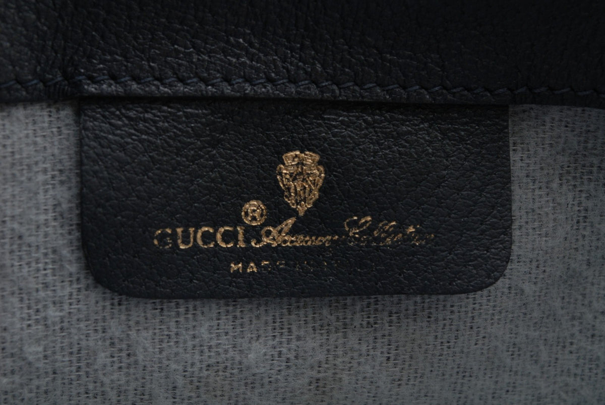 Gucci Sherry Line Shoulder Bag - Navy, PVC Leather