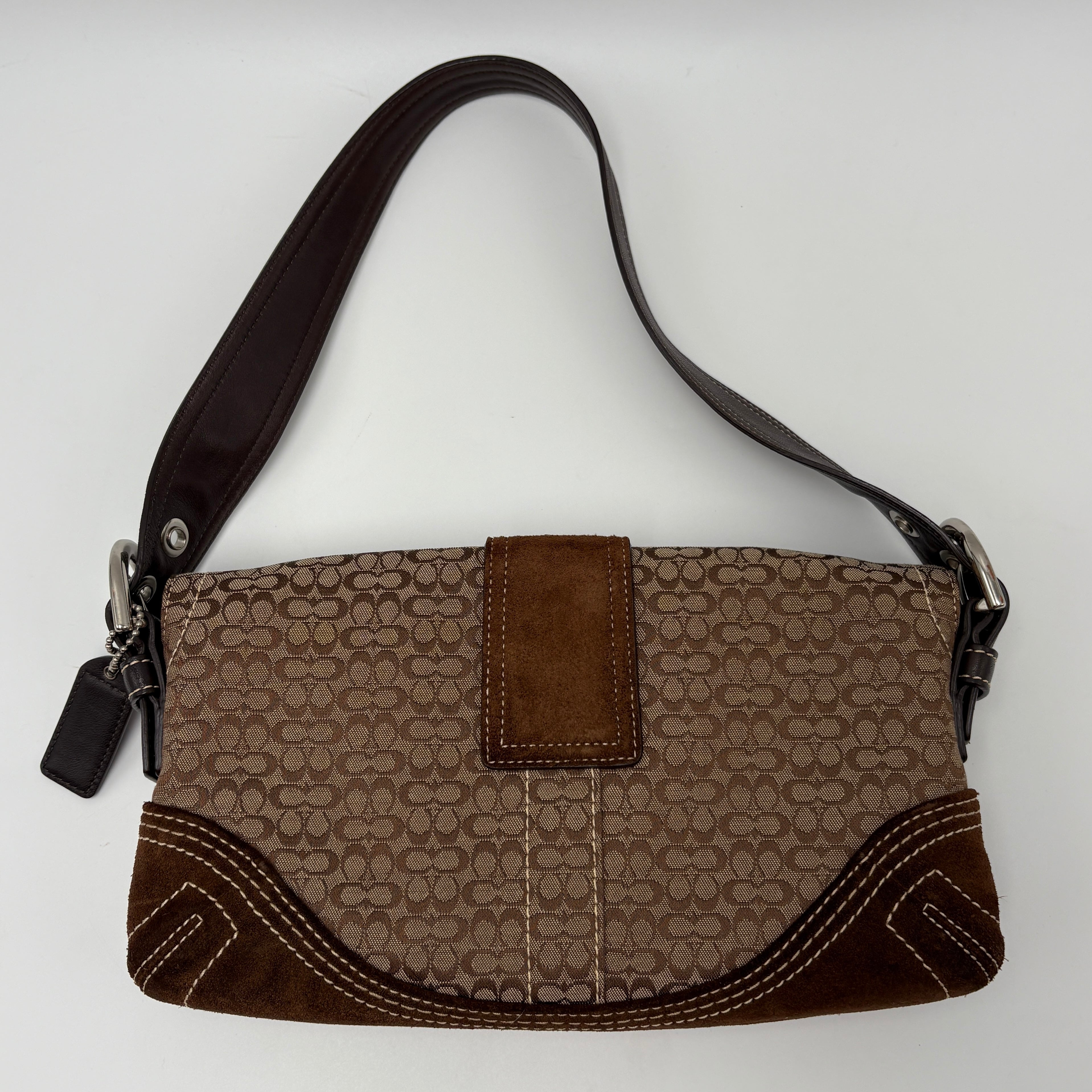 Coach Signature Suede bag