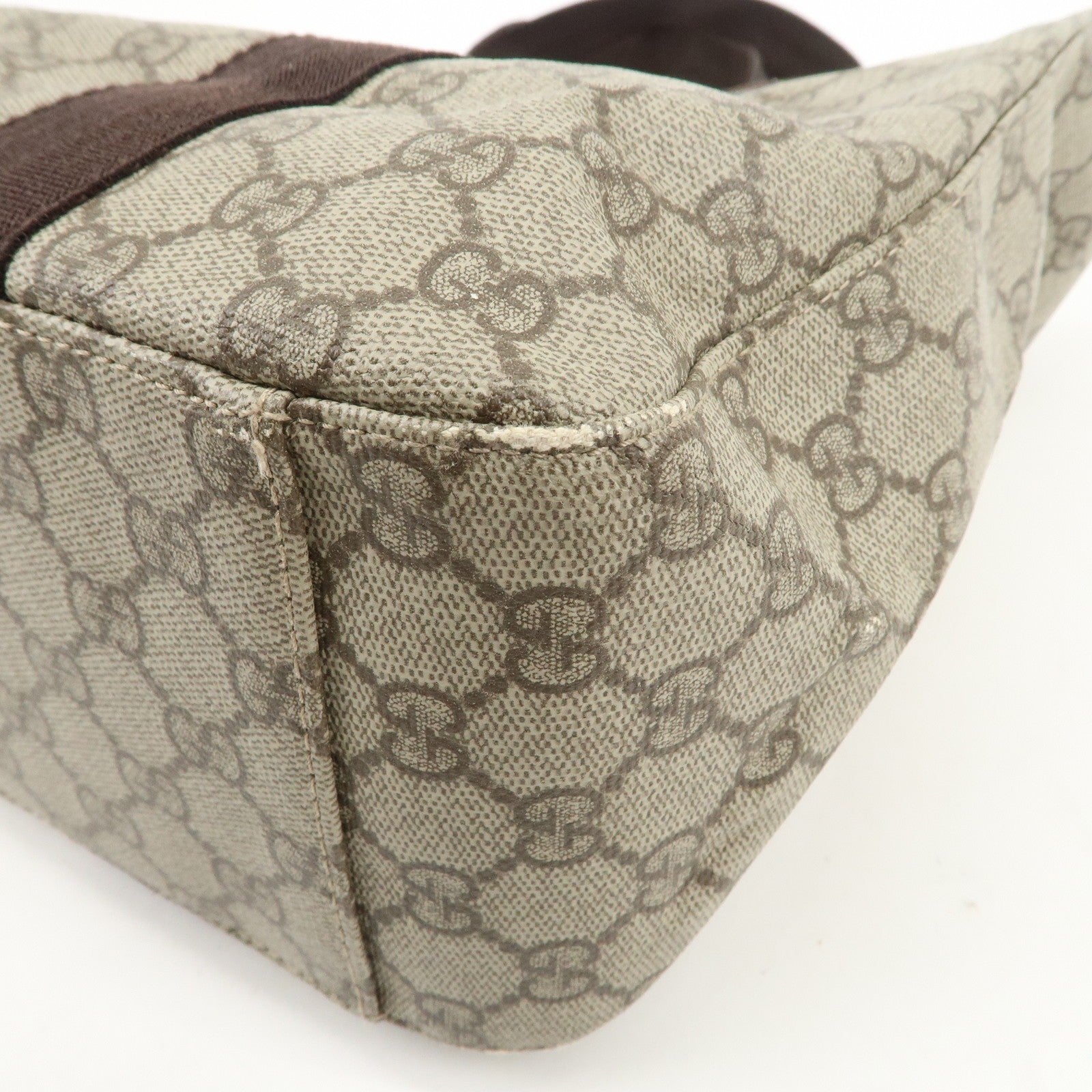 Gucci Tote Bag - Brown, GG Supreme Canvas Leather