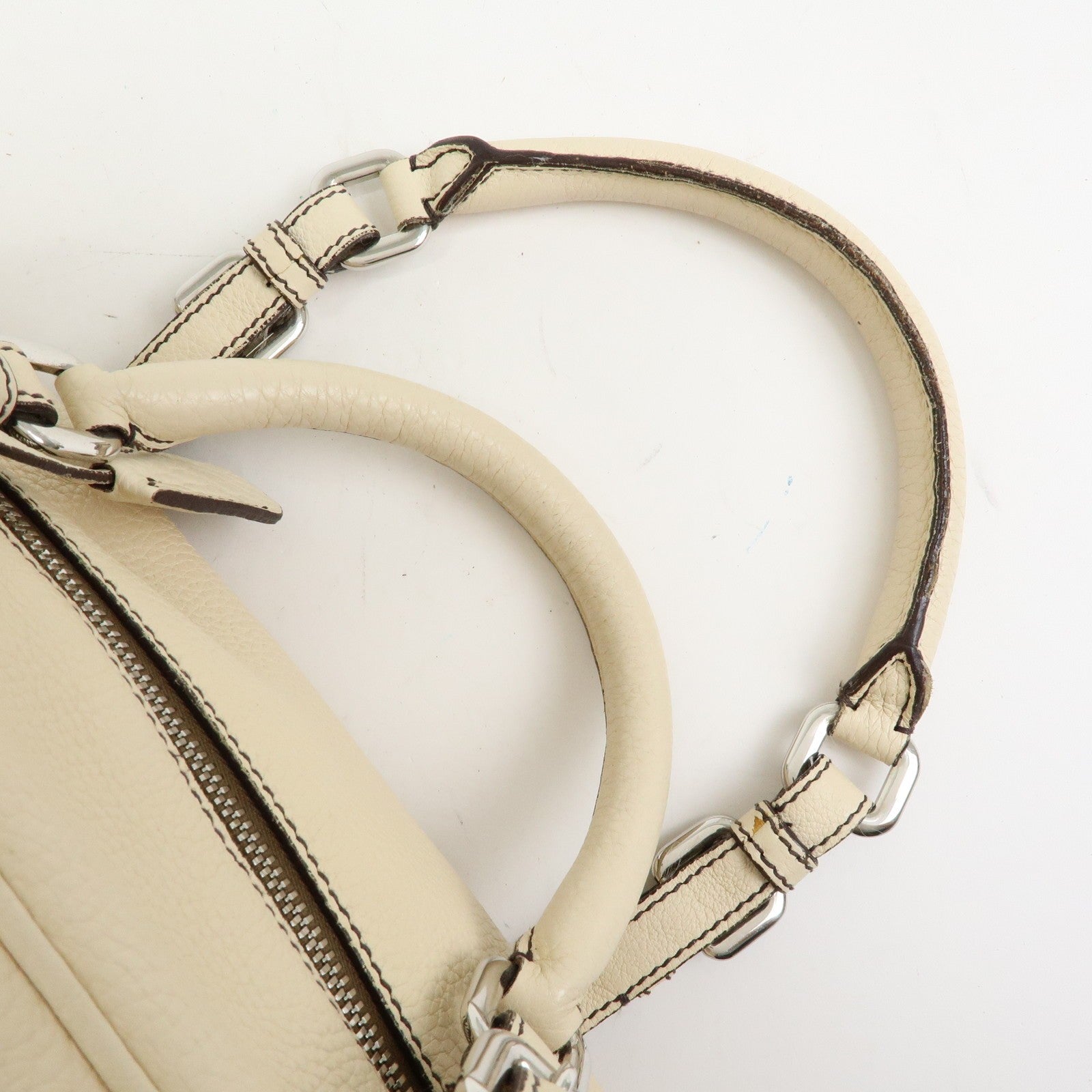 Prada Boston Bag - Ivory, Vitello Daino Leather