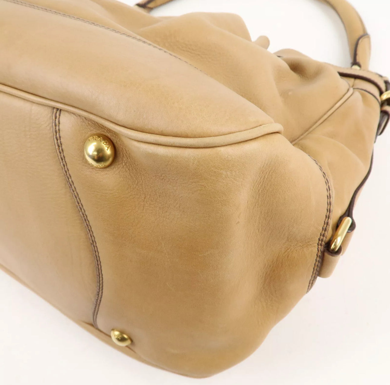 Prada Leather One Shoulder Bag - Brown, Leather