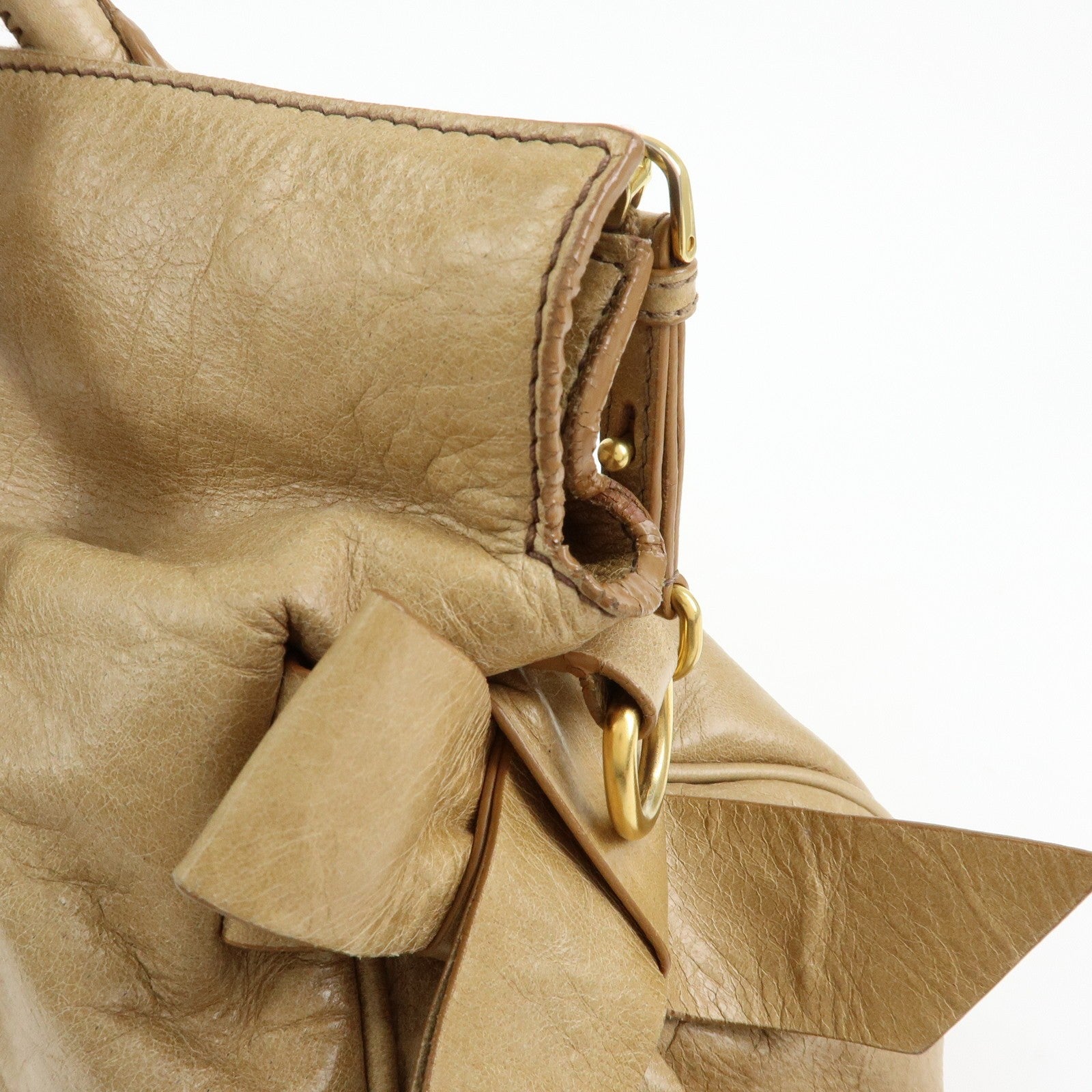 Miu Miu Handbag - Beige, Leather