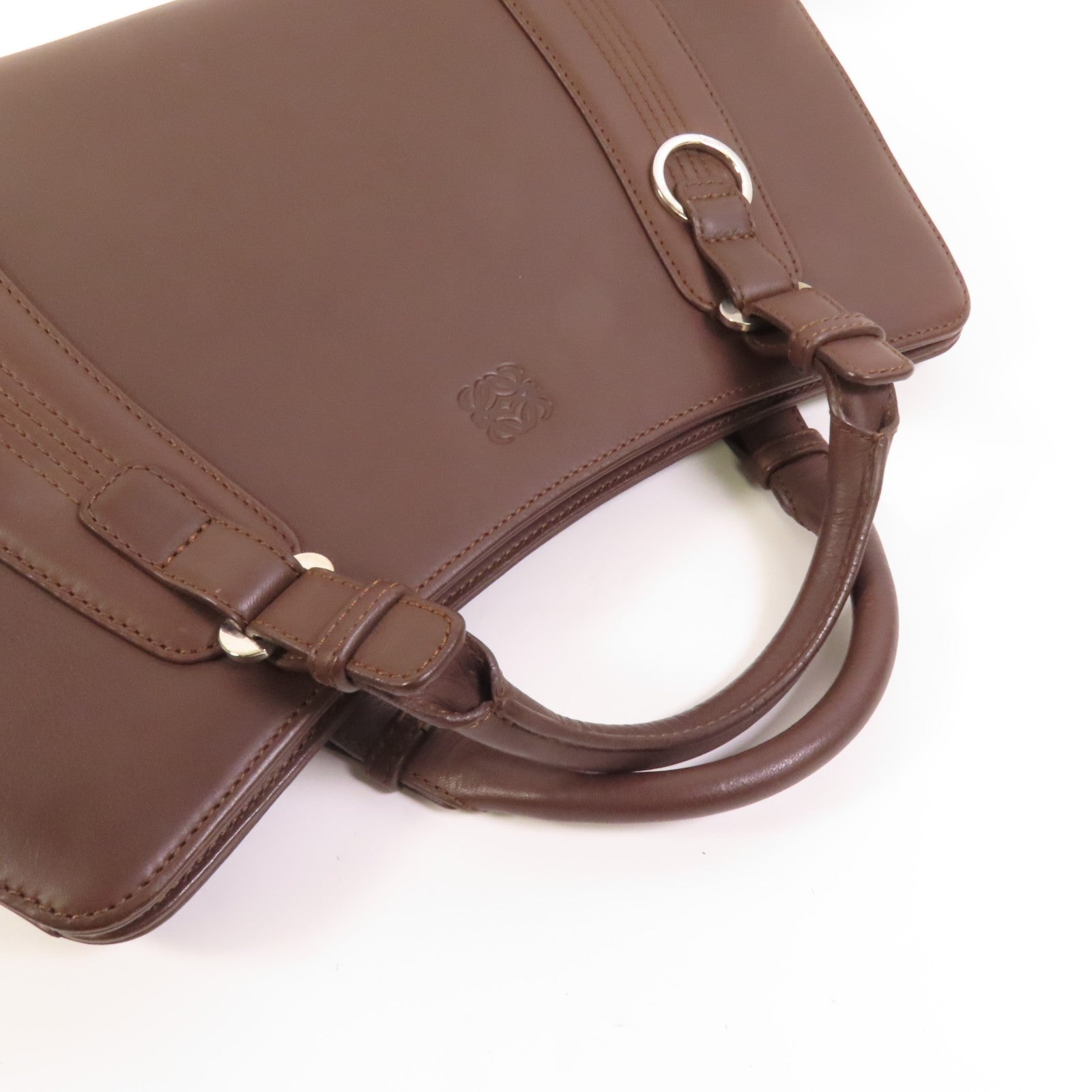 Loewe SHW Handbag - Brown, Calfskin Leather