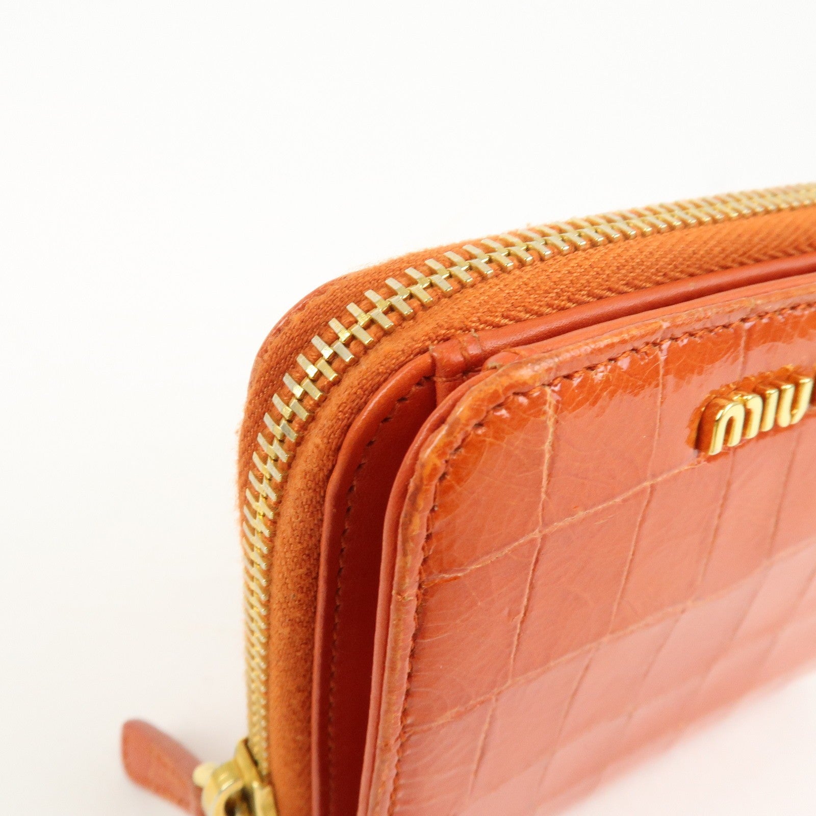 Miu Miu Wallet - Orange, Leather
