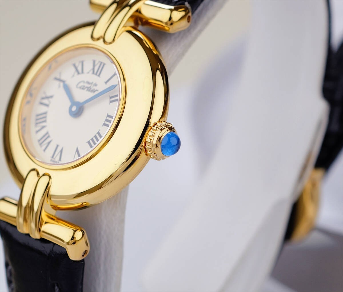 Cartier Must Colisee Roman Index Watch - White, Stainless Steel