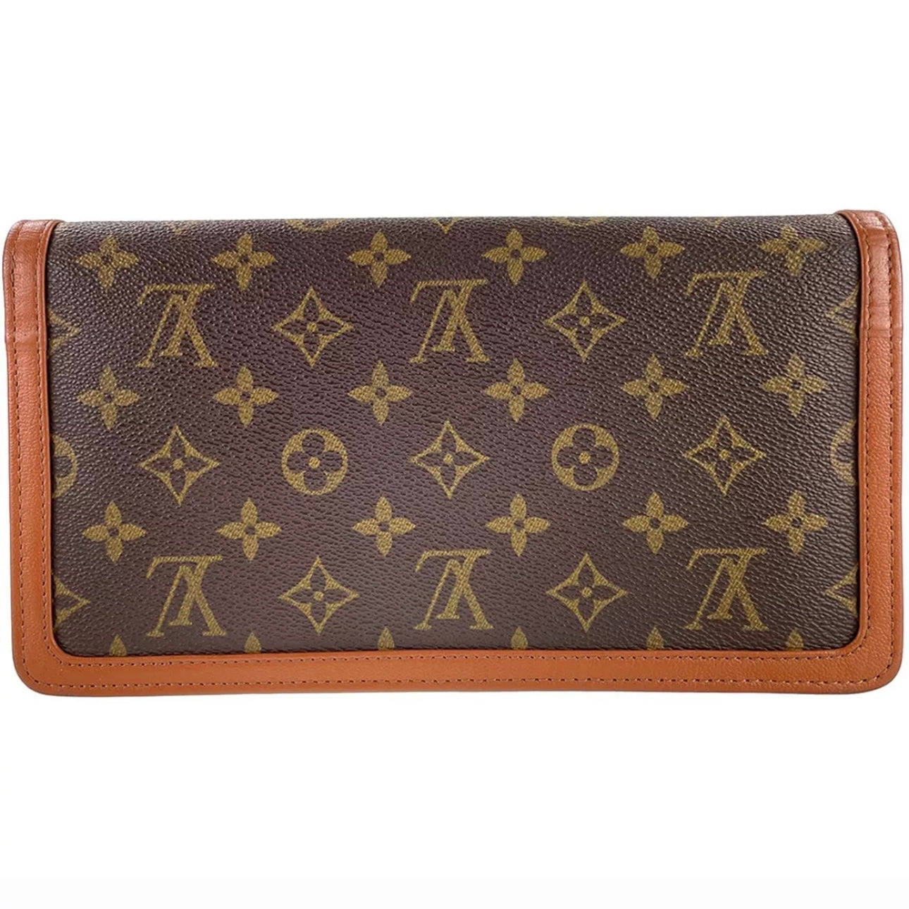 Louis Vuitton Monogram Pochette Dam PM Leather Brown Clutch bag