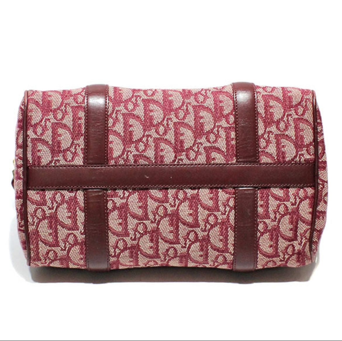 DIOR TROTTER BOSTON BURGUNDY BAG