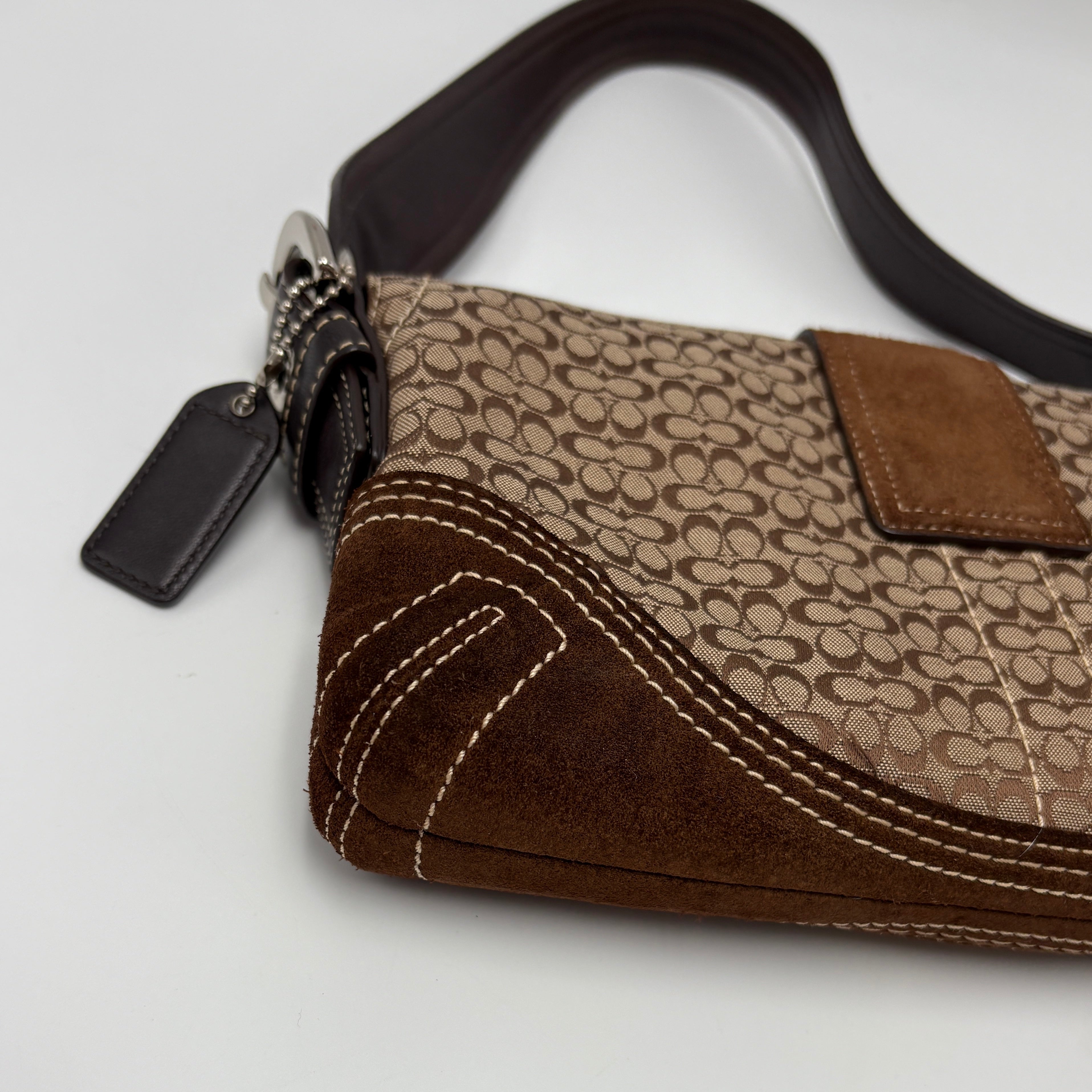 Coach Signature Suede bag