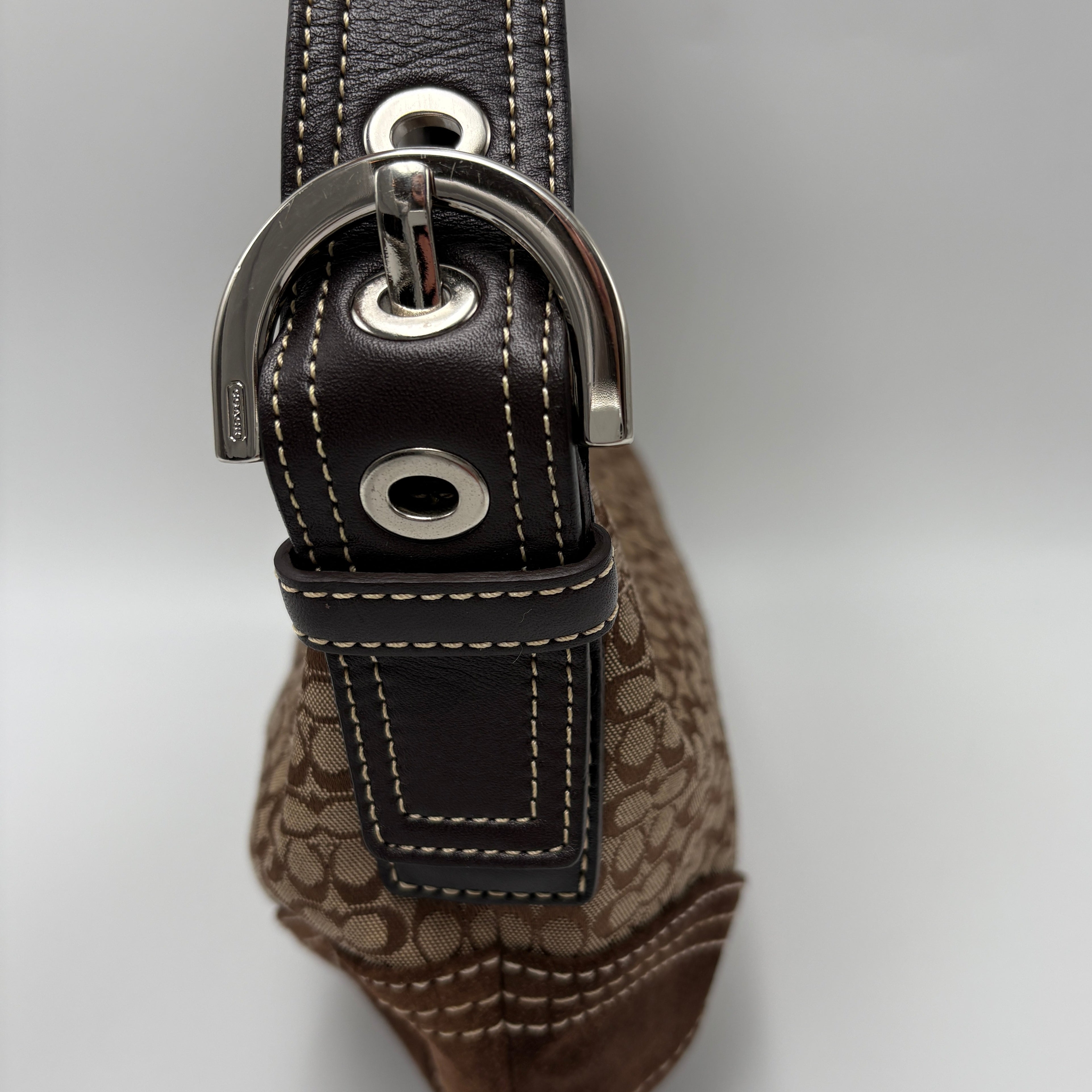 Coach Signature Suede brown bag