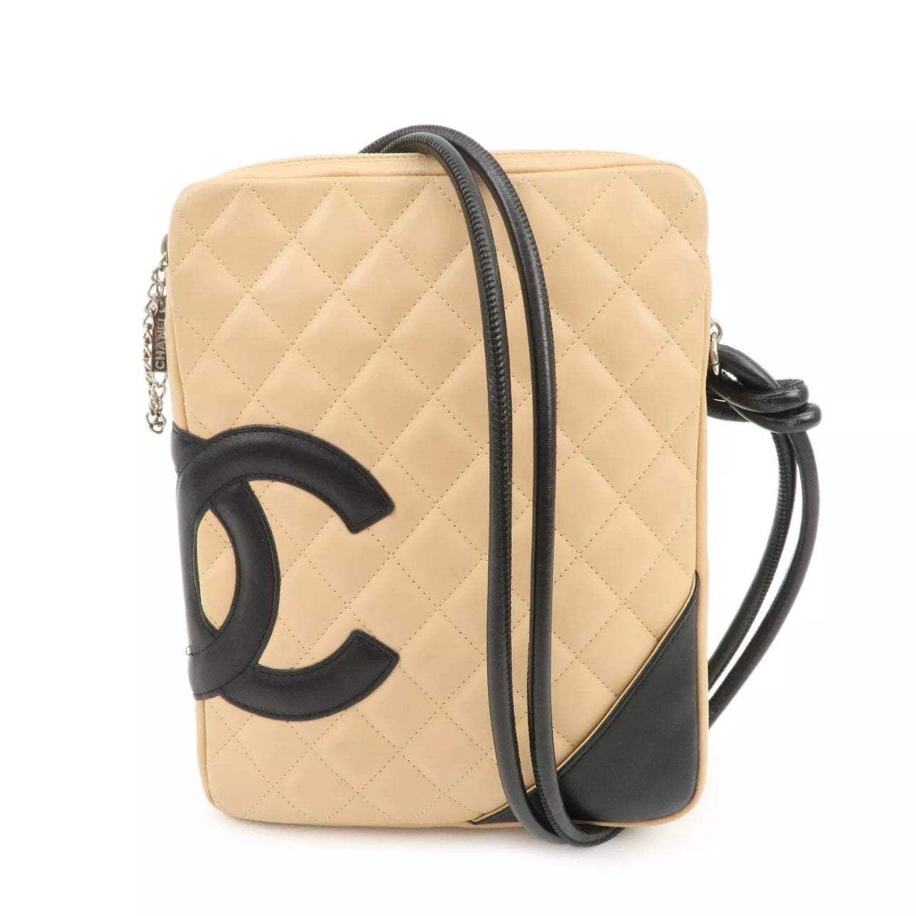 CHANEL Cambon Line Lambskin Shoulder Bag