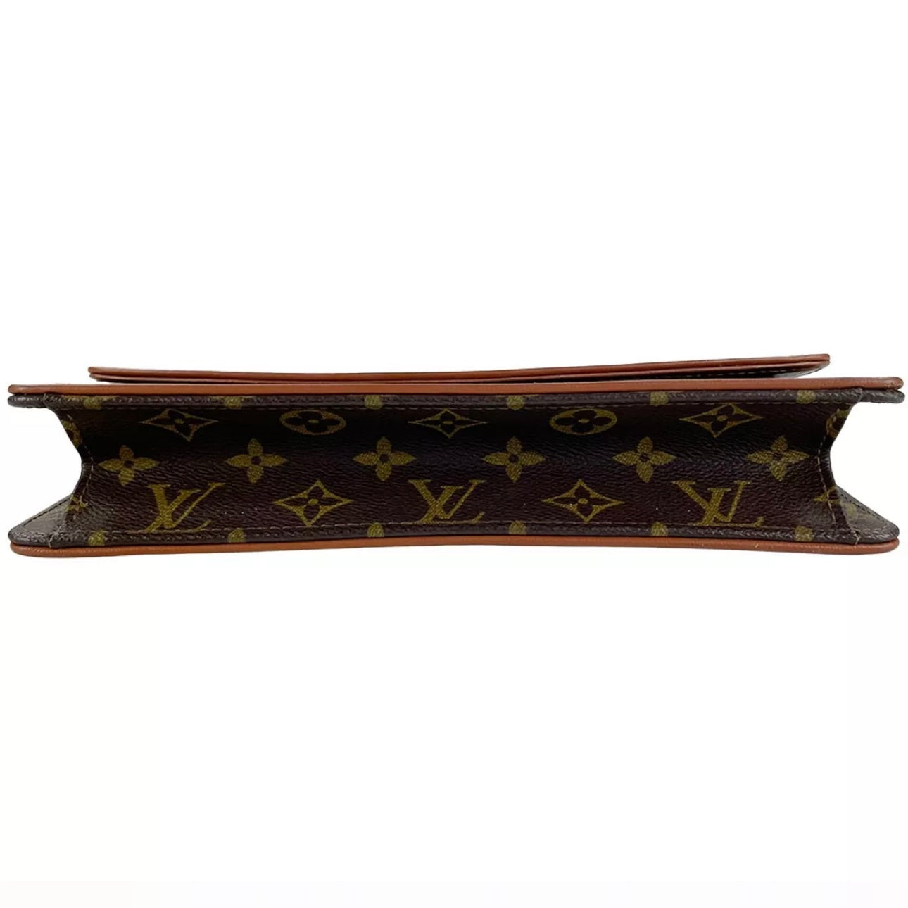 Louis Vuitton Monogram Pochette Dam PM Leather Brown Clutch bag