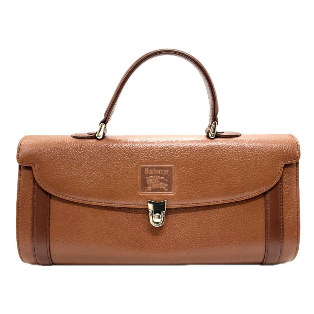 Burberry Vintage Top Handle Handbag - Brown, Leather