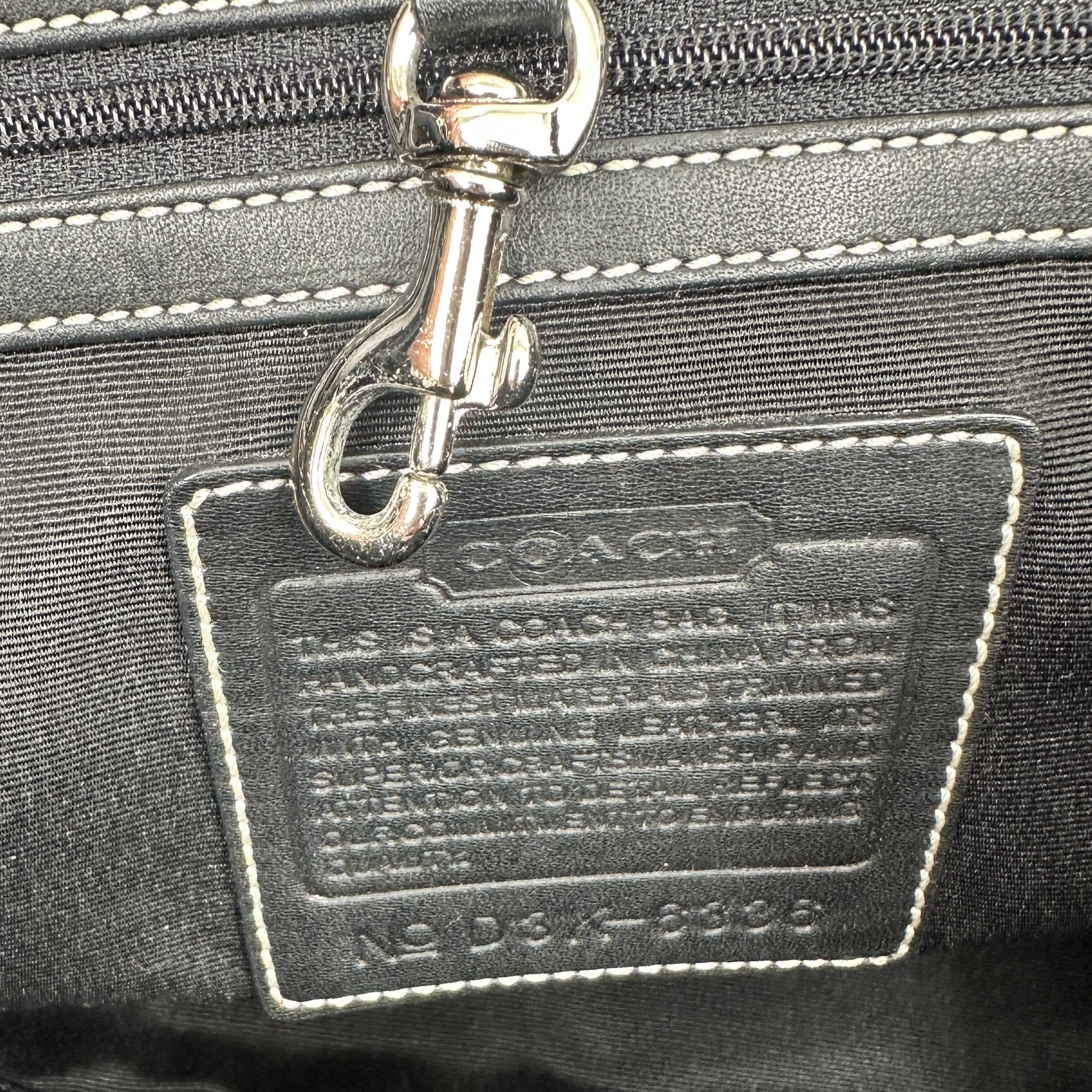 Signature Handbag Black Canvas/Leather