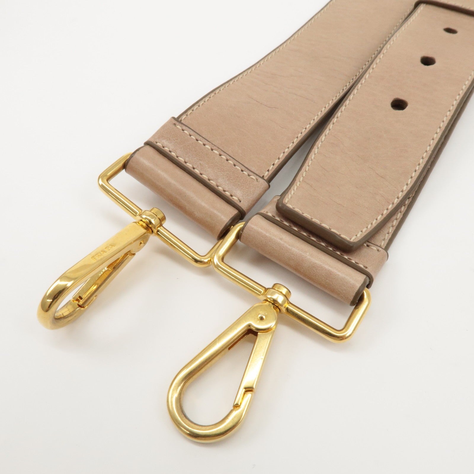 Prada Leather 2way Bag - Beige, Leather