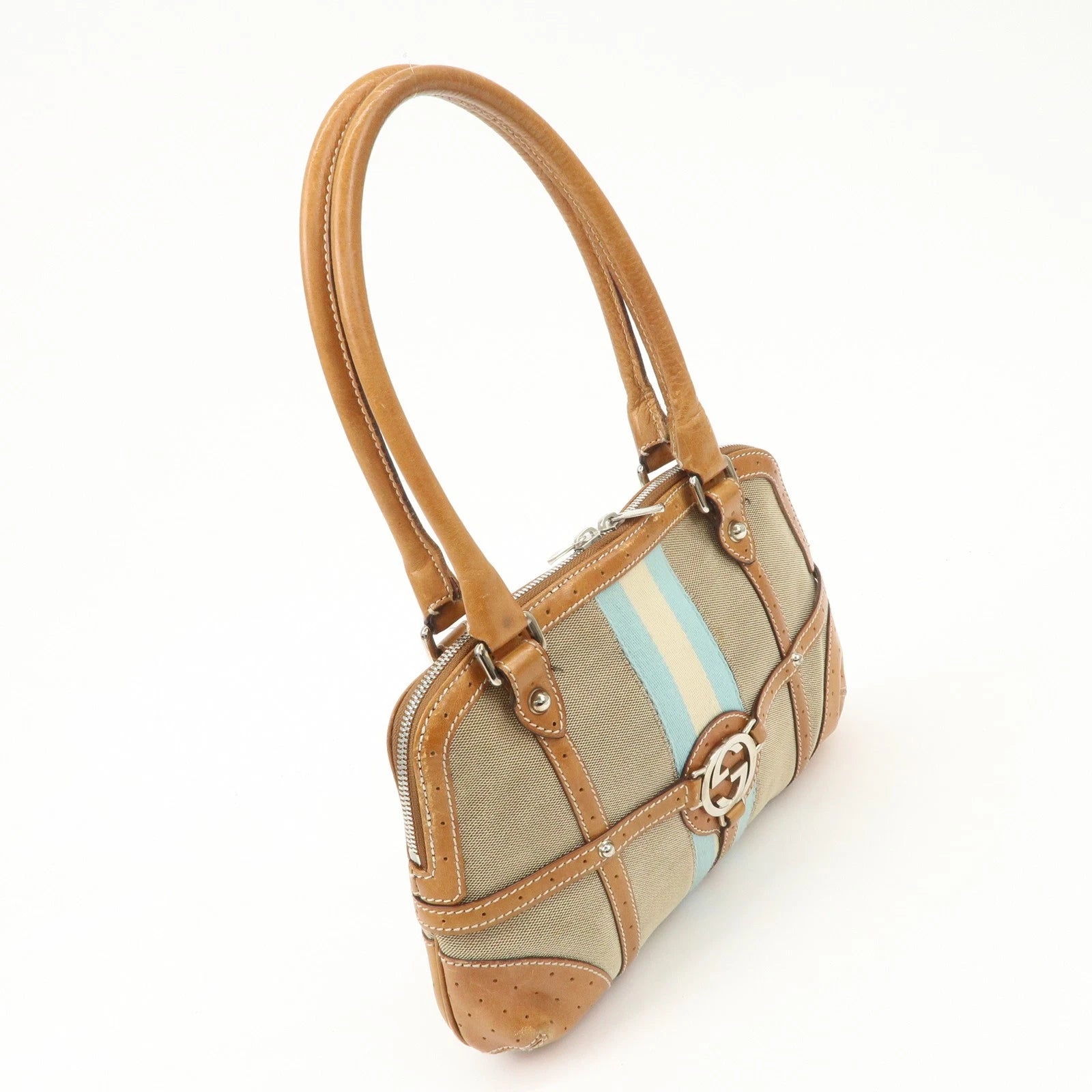 GUCCI Hand Bag - Beige, Canvas