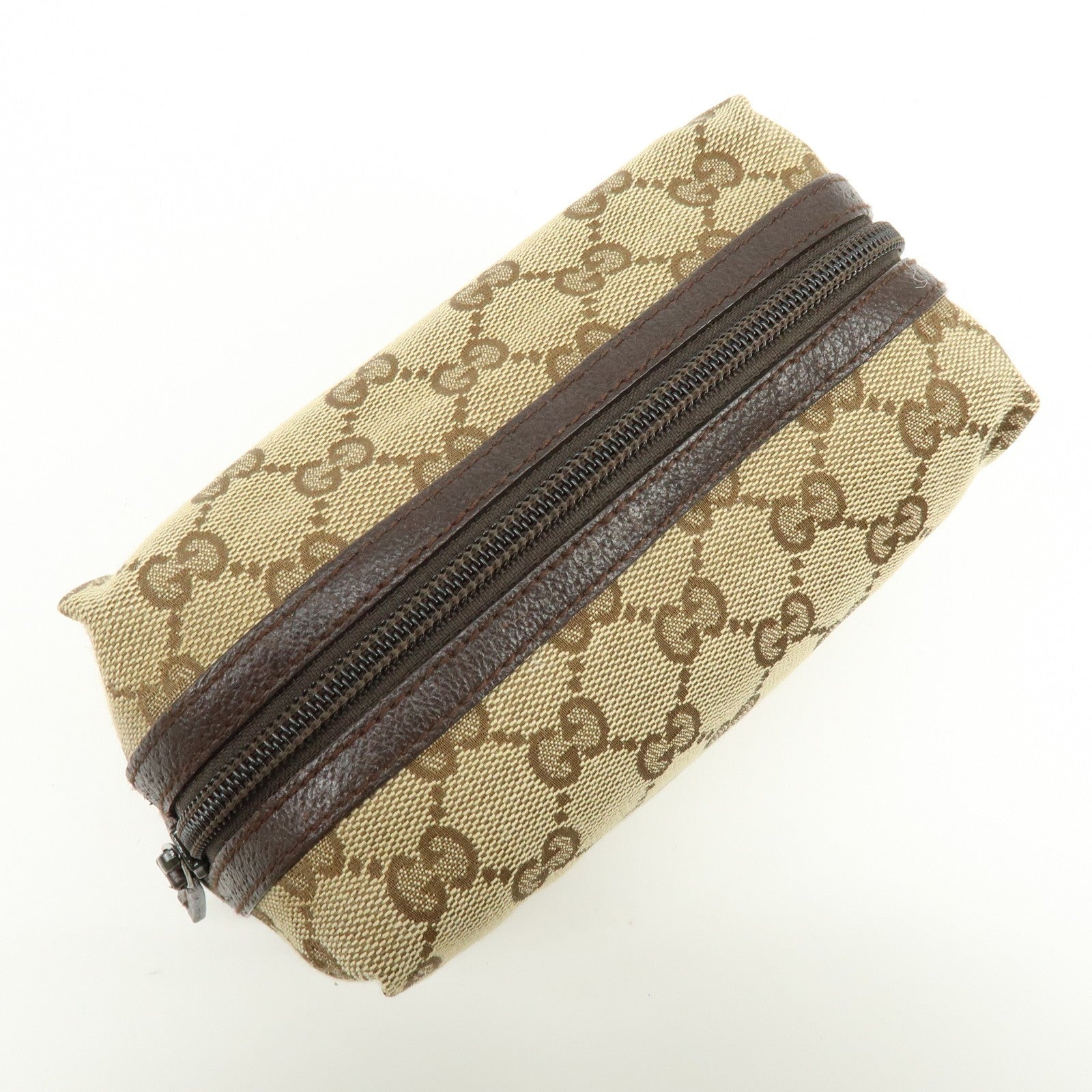 Gucci Pouch - Beige Brown, Canvas 