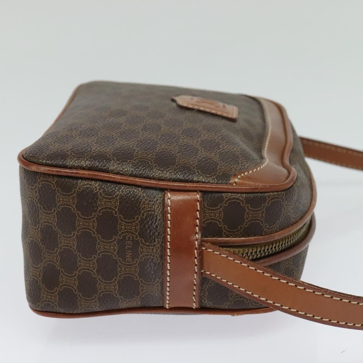 Celine Macadam Shoulder Bag - Brown/Gold, PVC Leather