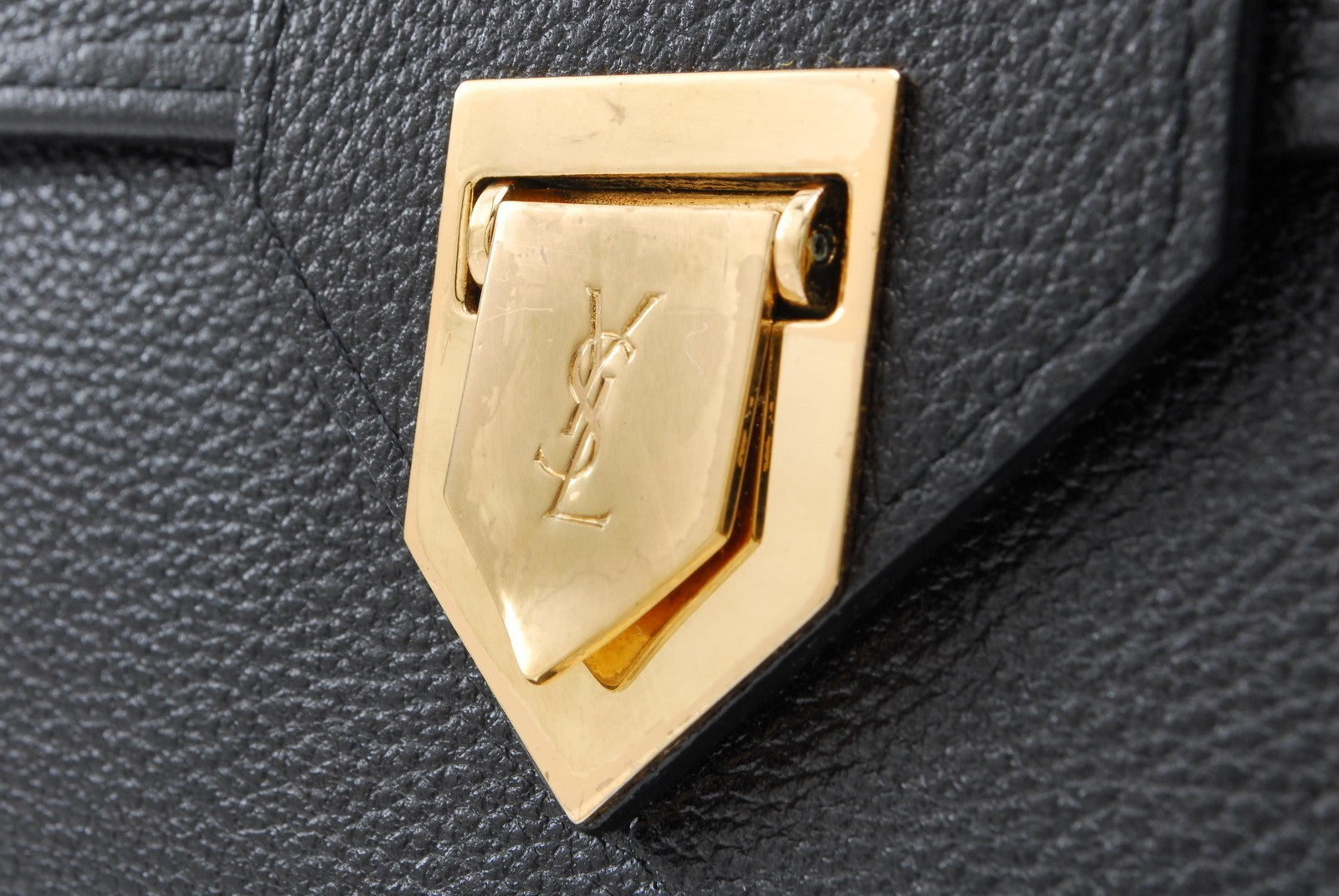 Saint Laurent Yves Saint Lauren Shoulder Bag - Black, Leather