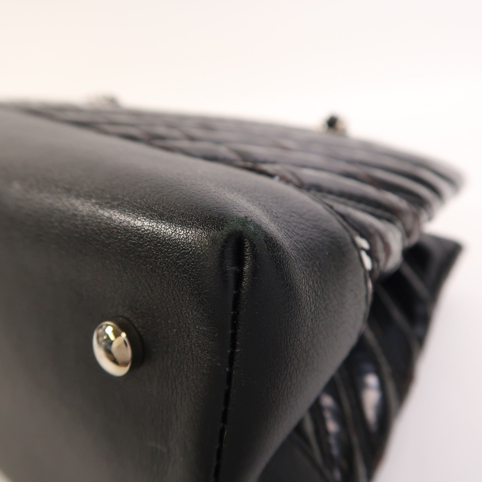 Chanel CC SHW Chain Shoulder Bag - Black, Leather