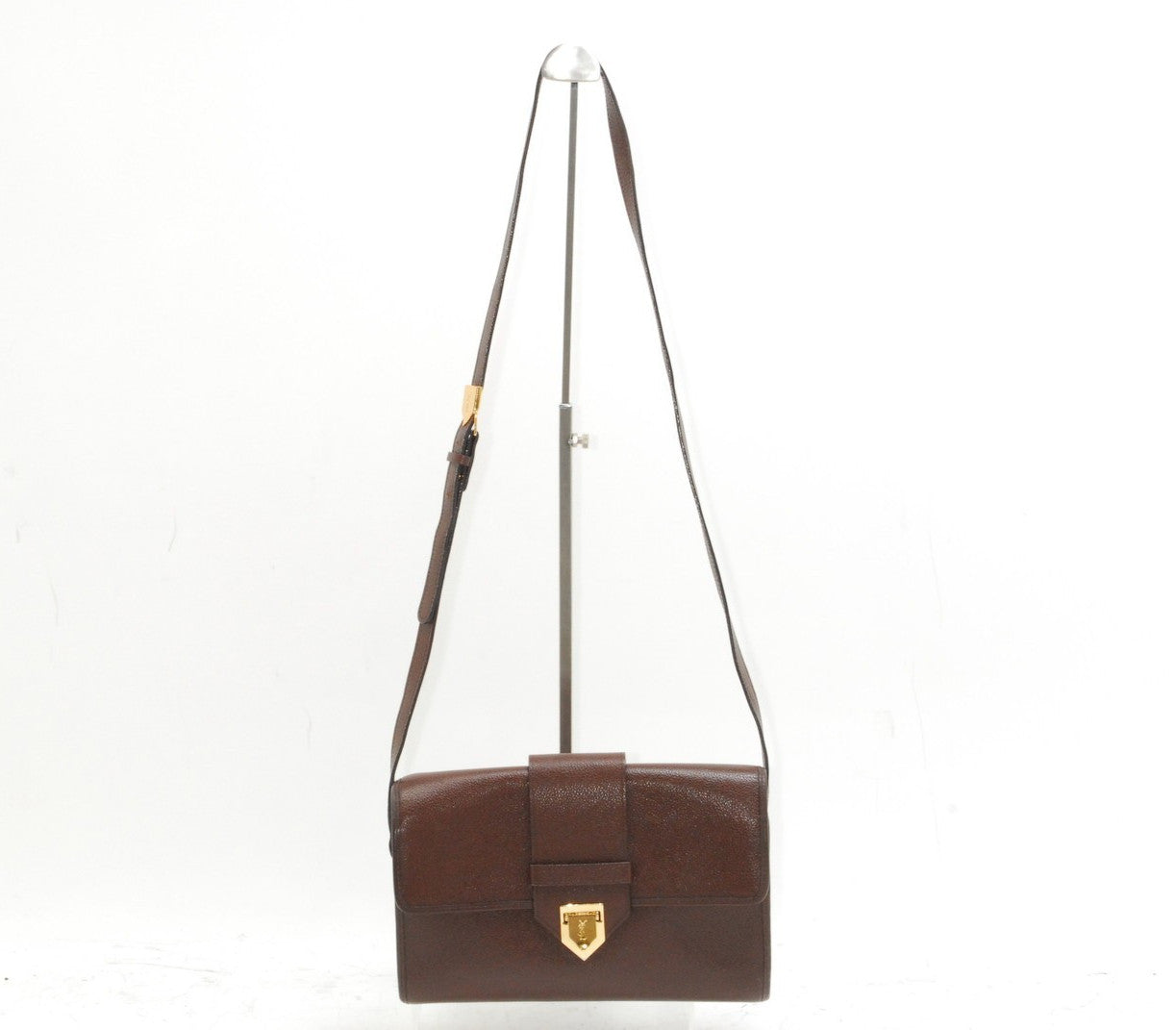 Saint Laurent Vintage Shoulder Cross Body Bag - Brown, Leather