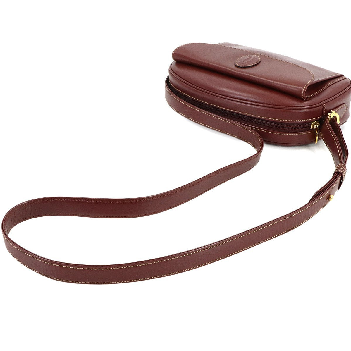 Cartier Must Line Shoulder Bag - Bordeaux, Leather