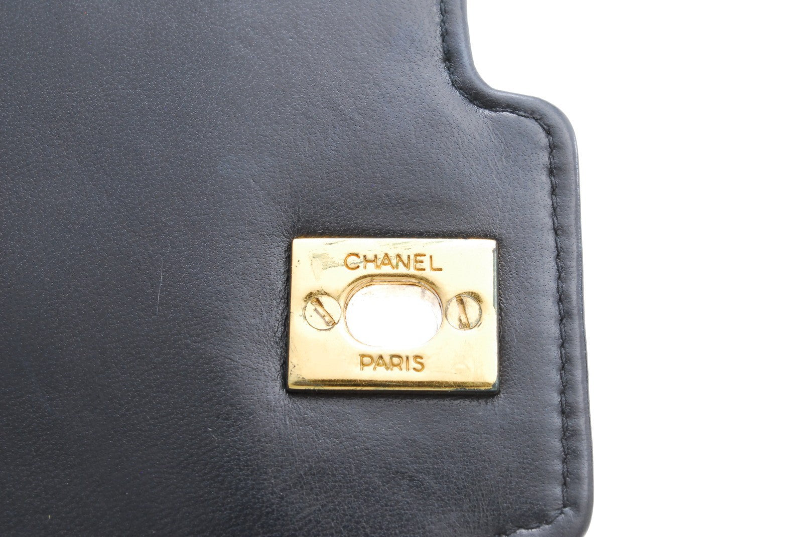 CHANEL Matelasse Chain Shoulder Bag - Dark Navy, Leather