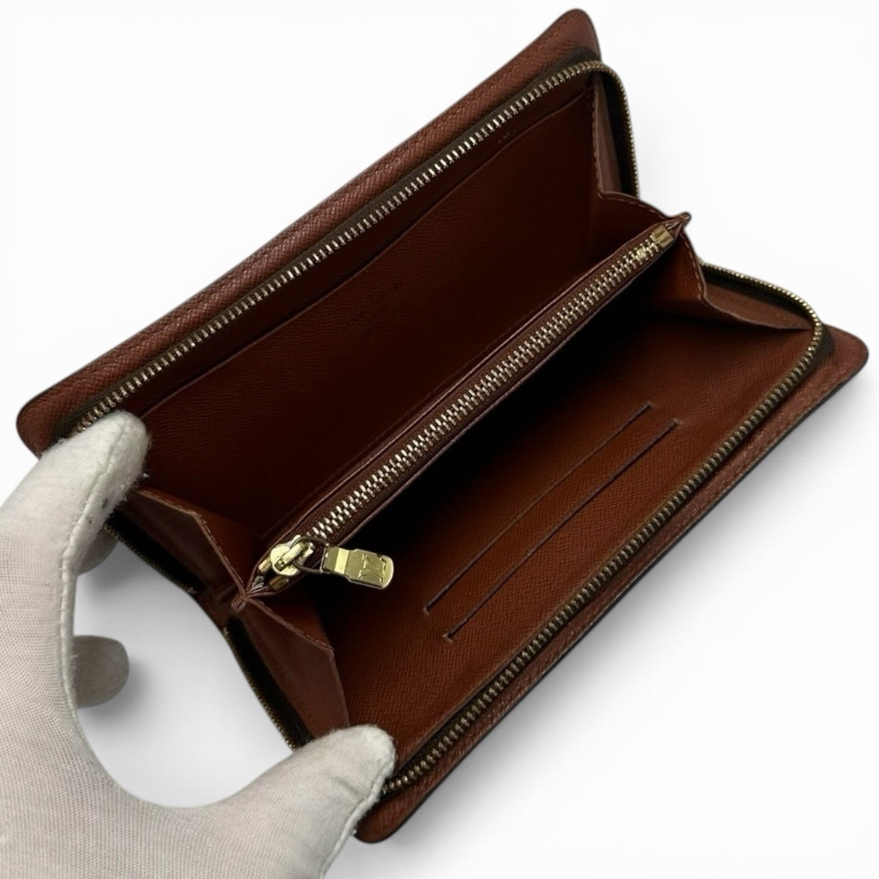 Louis Vuitton Portemonnaie Zip-Around Wallet - Brown, Monogram