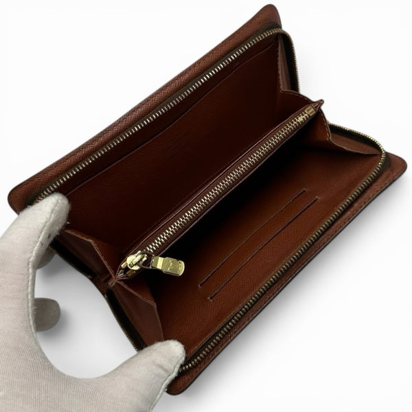 Louis Vuitton Portemonnaie Zip-Around Wallet - Brown, Monogram