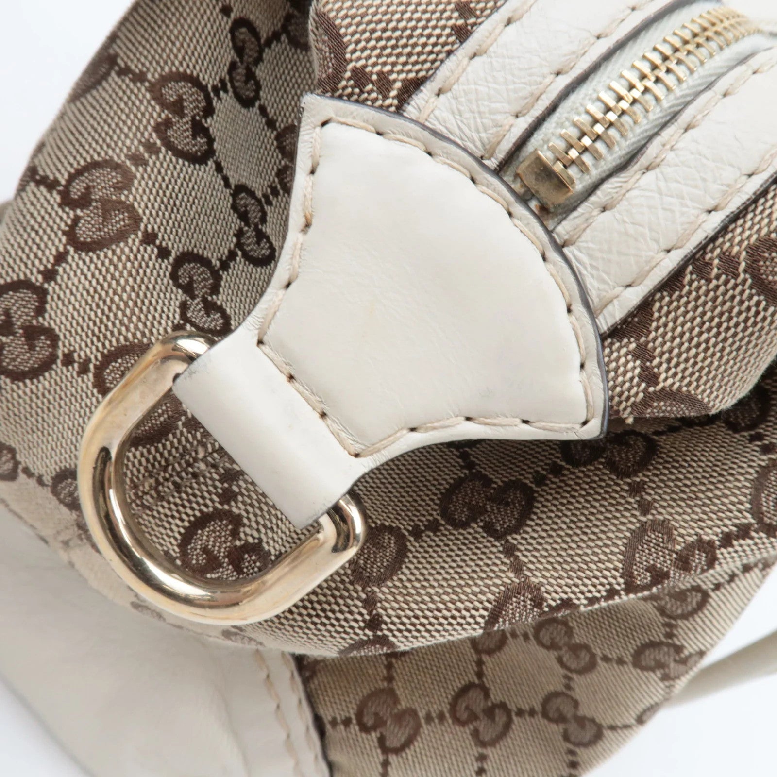 Gucci Tote Bag - Beige, GG Canvas and Leather 