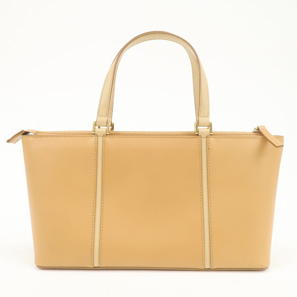 Burberry Nova Plaid Logo Hand Bag - Light Brown, Leather