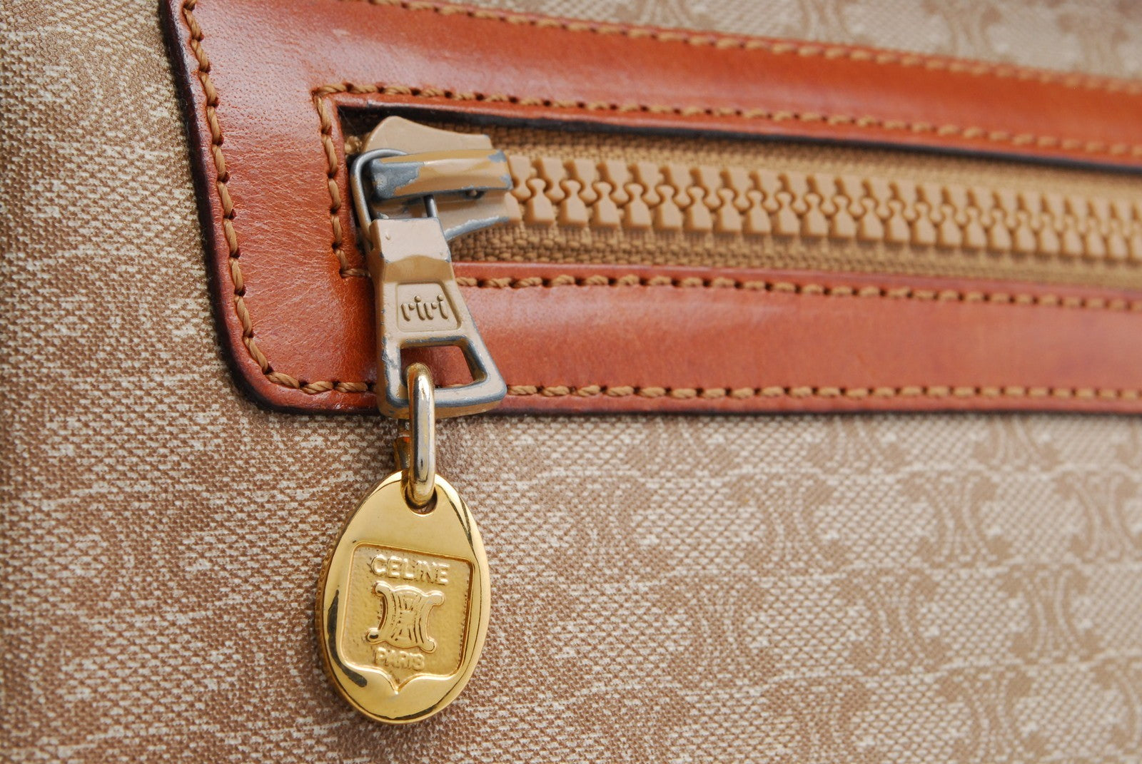 Celine Macadam Clutch Bag - Beige, PVC 