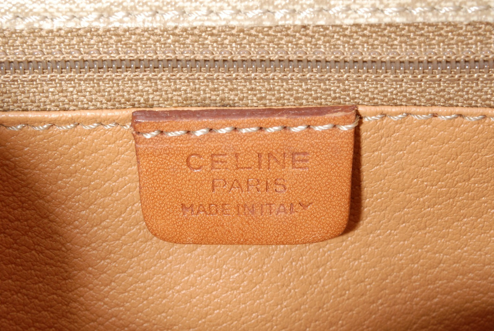 Celine Macadam Shoulder Bag - Beige, Leather