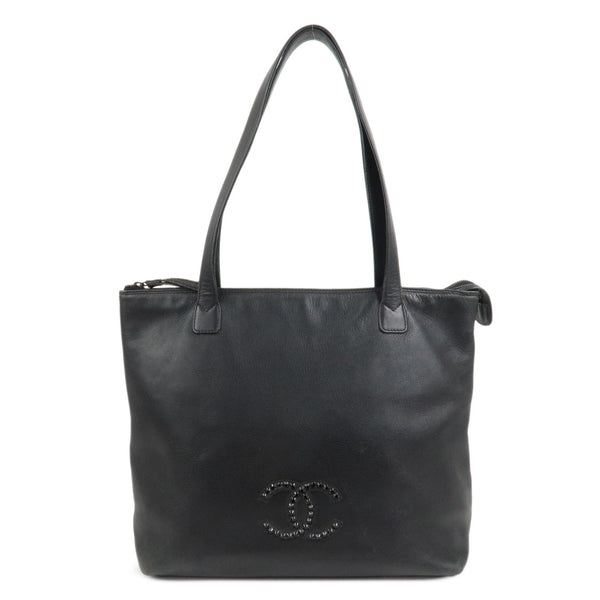 Chanel COCO Mark Tote Bag - Black, Leather