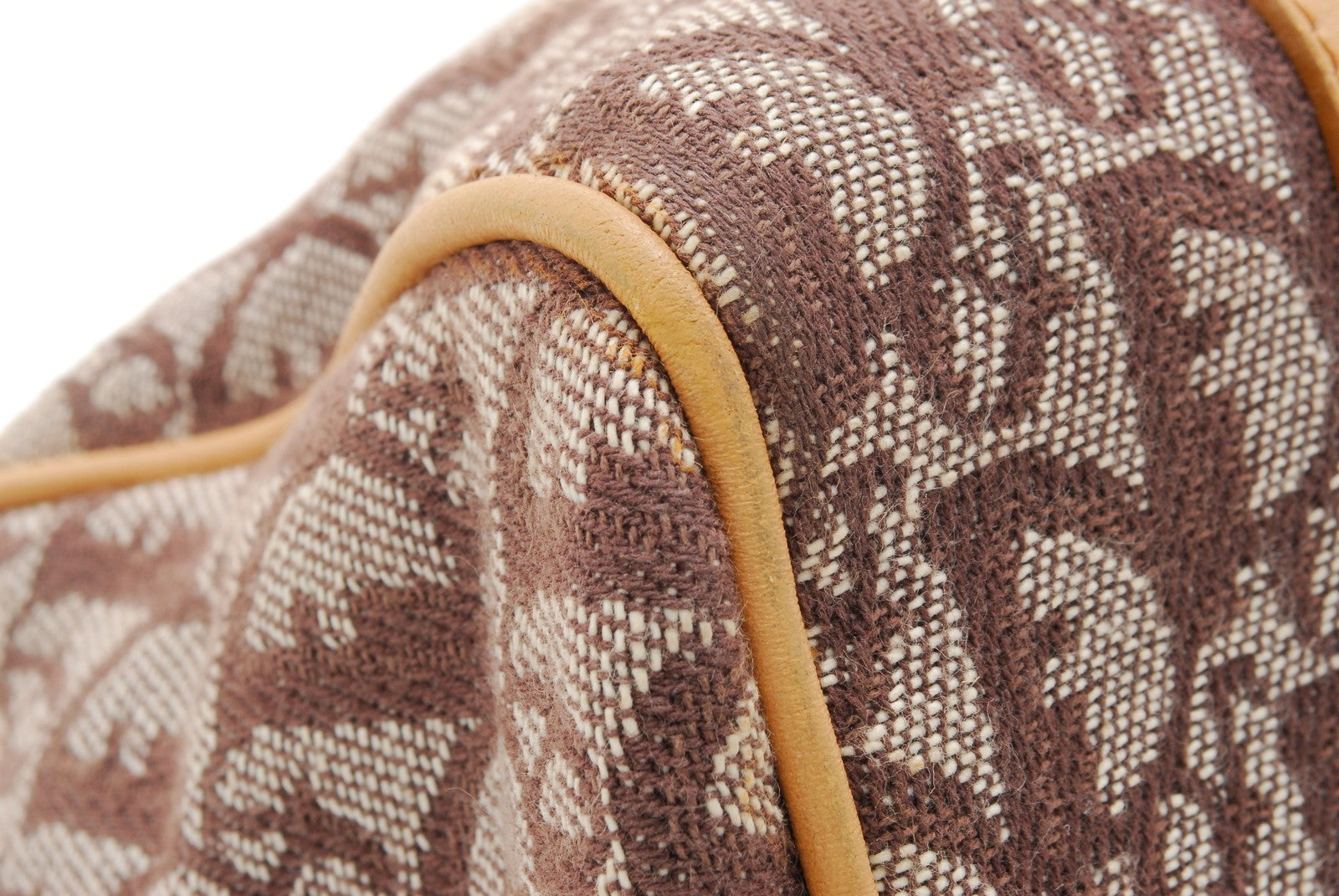 Christian Dior Trotter Mini Boston Handbag - Beige, Canvas