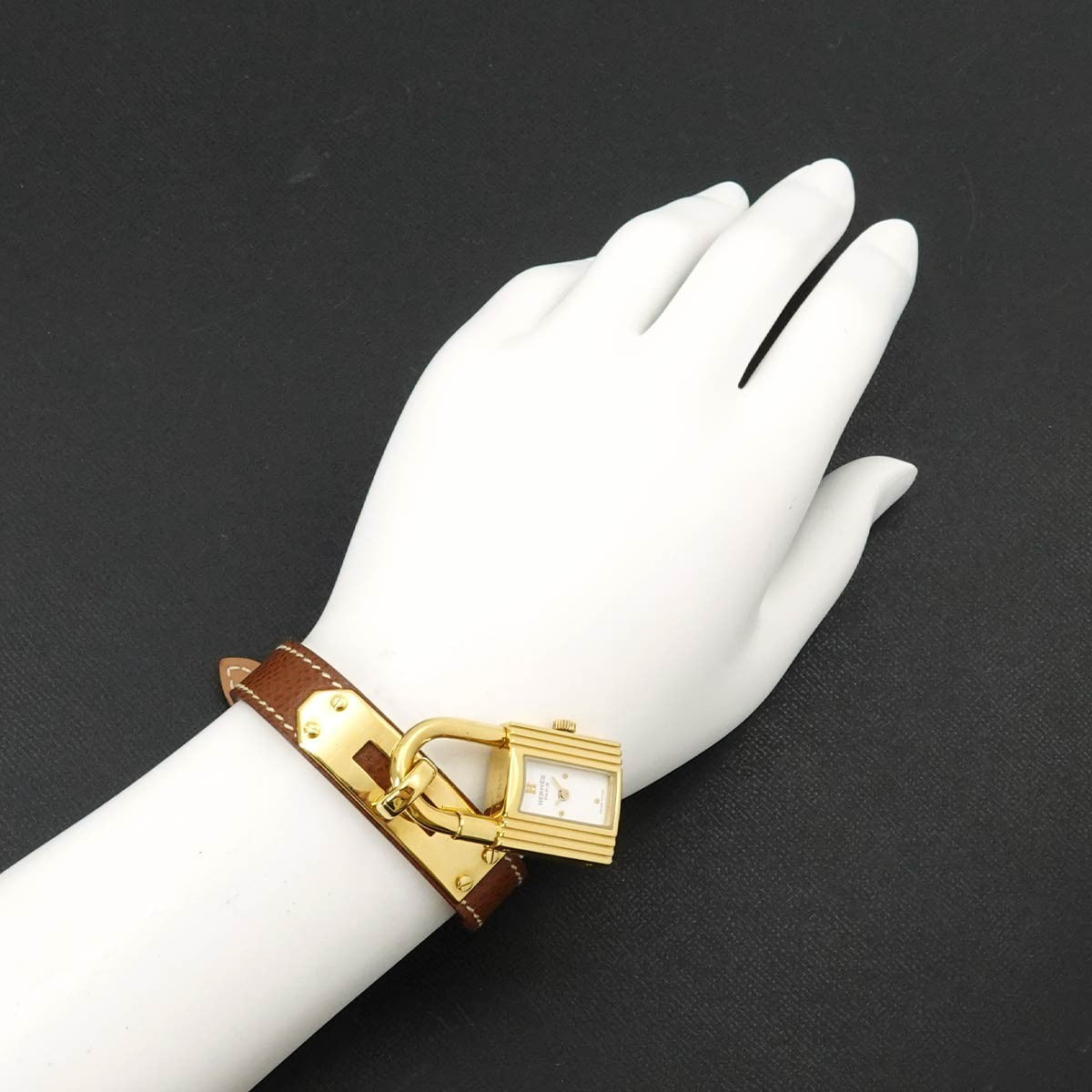 Hermès Kelly Wristwatch - White, Stainless Steel, Leather