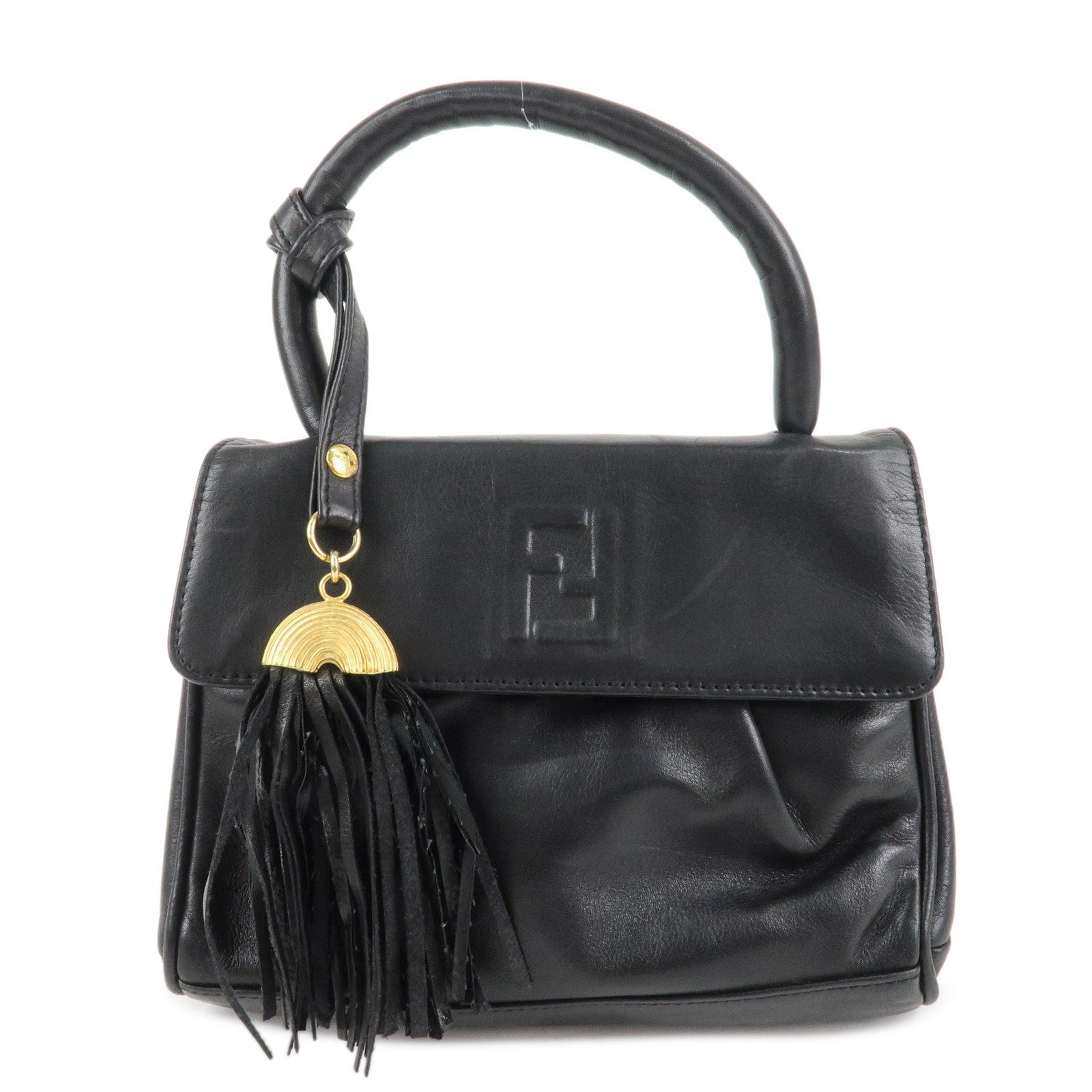 Fendi Hand Bag - Black, Leather