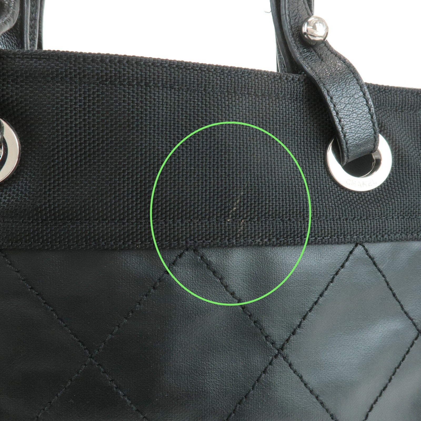 Chanel Paris Biarritz GM Handbag - Black, Canvas