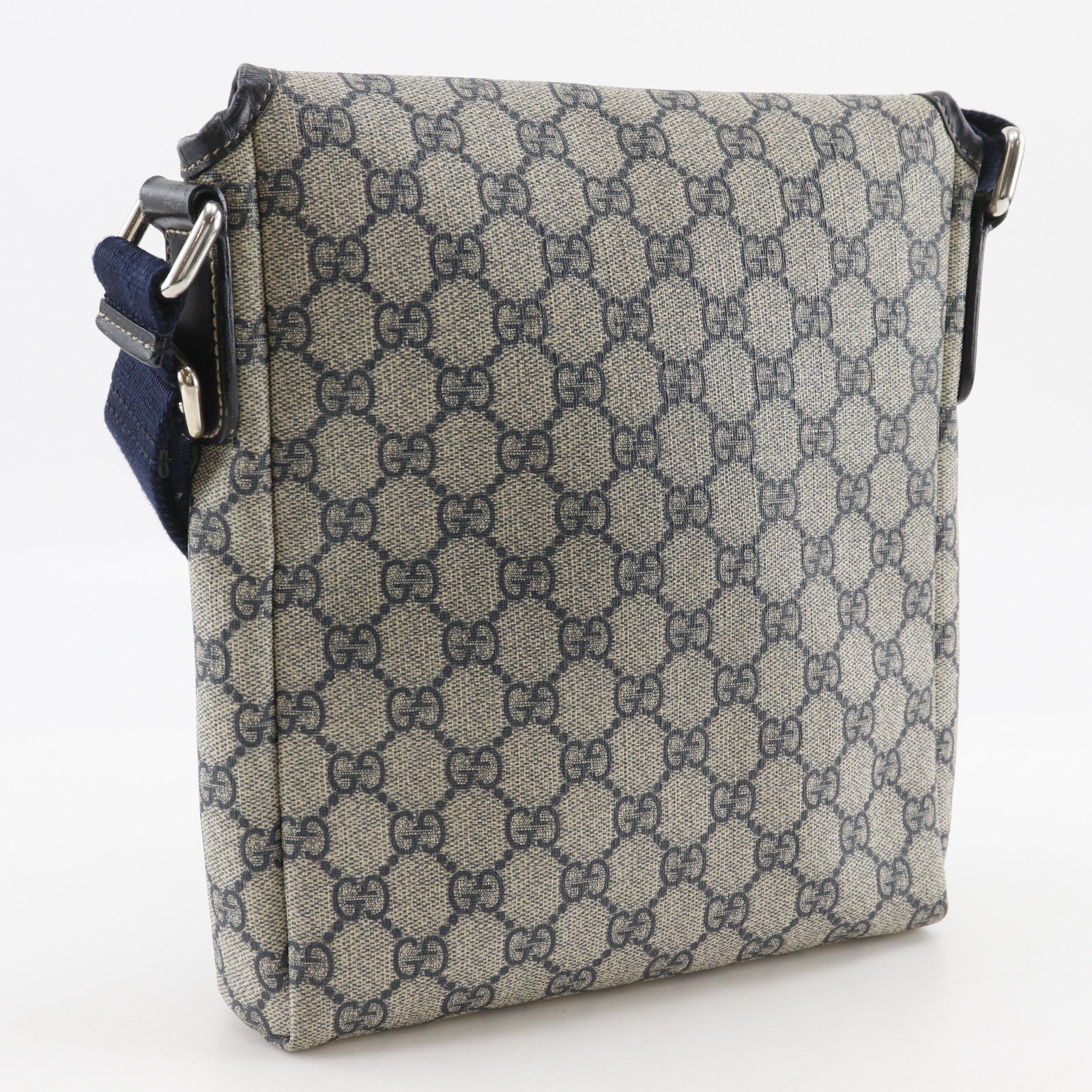 Gucci Shoulder Bag - Navy Blue, GG Supreme Canvas