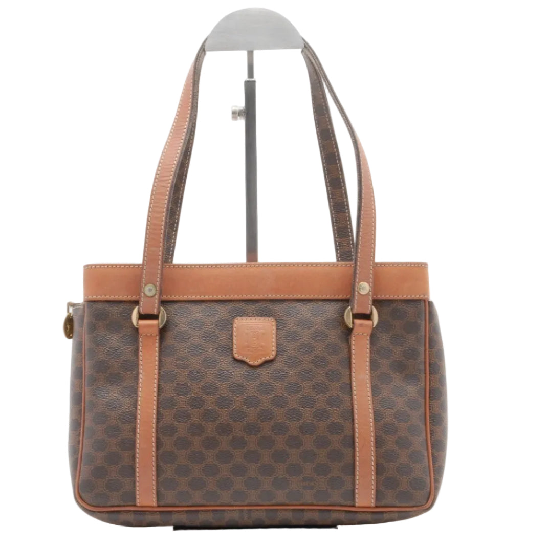 Celine Macadam Tote Bag - Brown, PVC Leather