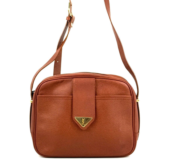 Saint Laurent Yves Saint Laurent Shoulder Bag - Brown, Leather