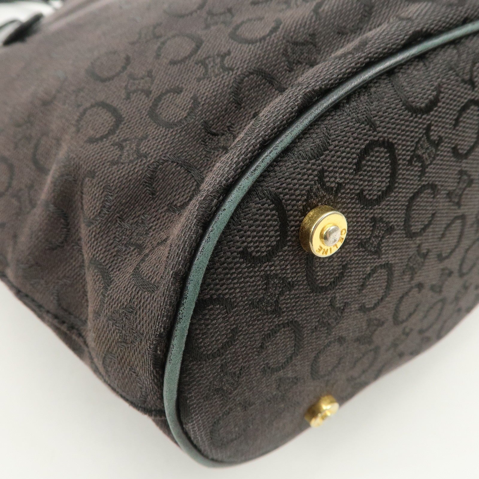 Celine C Macadam Tote Bag - Black, Canvas 