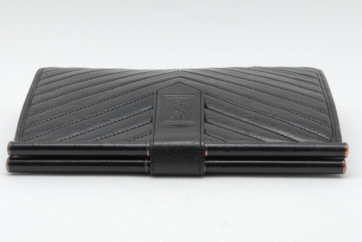 Saint Laurent Yves Saint Laurent Clutch Bag - Black, Leather