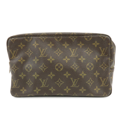 Louis Vuitton Trousse Toilette 28 Monogram Clutch - Brown, Leather
