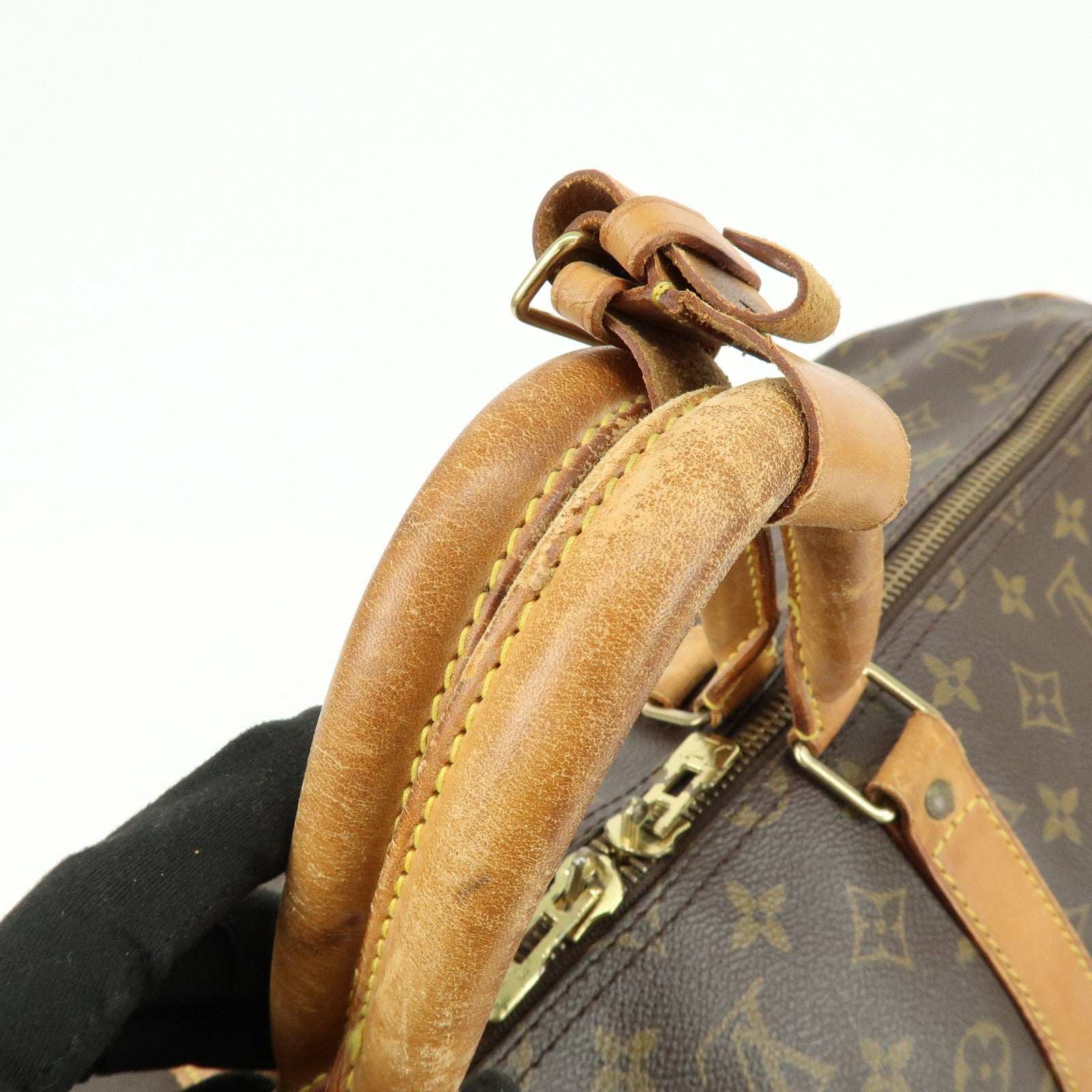 Louis Vuitton Monogram Keep All Bandouliere 55 Boston Bag - Brown, Canvas 