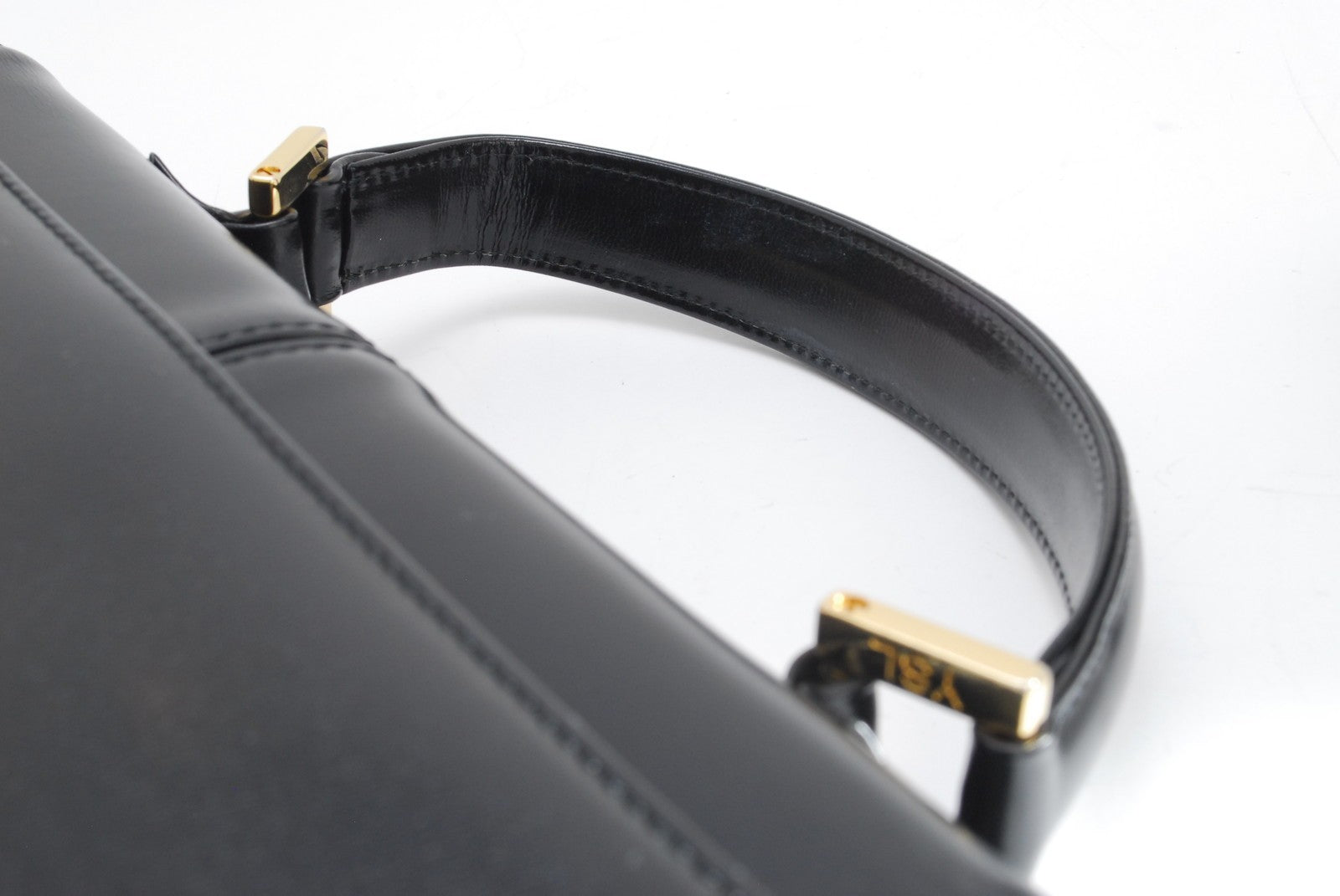 Saint Laurent Shoulder 2Way Hand Tote Bag - Black, Leather 