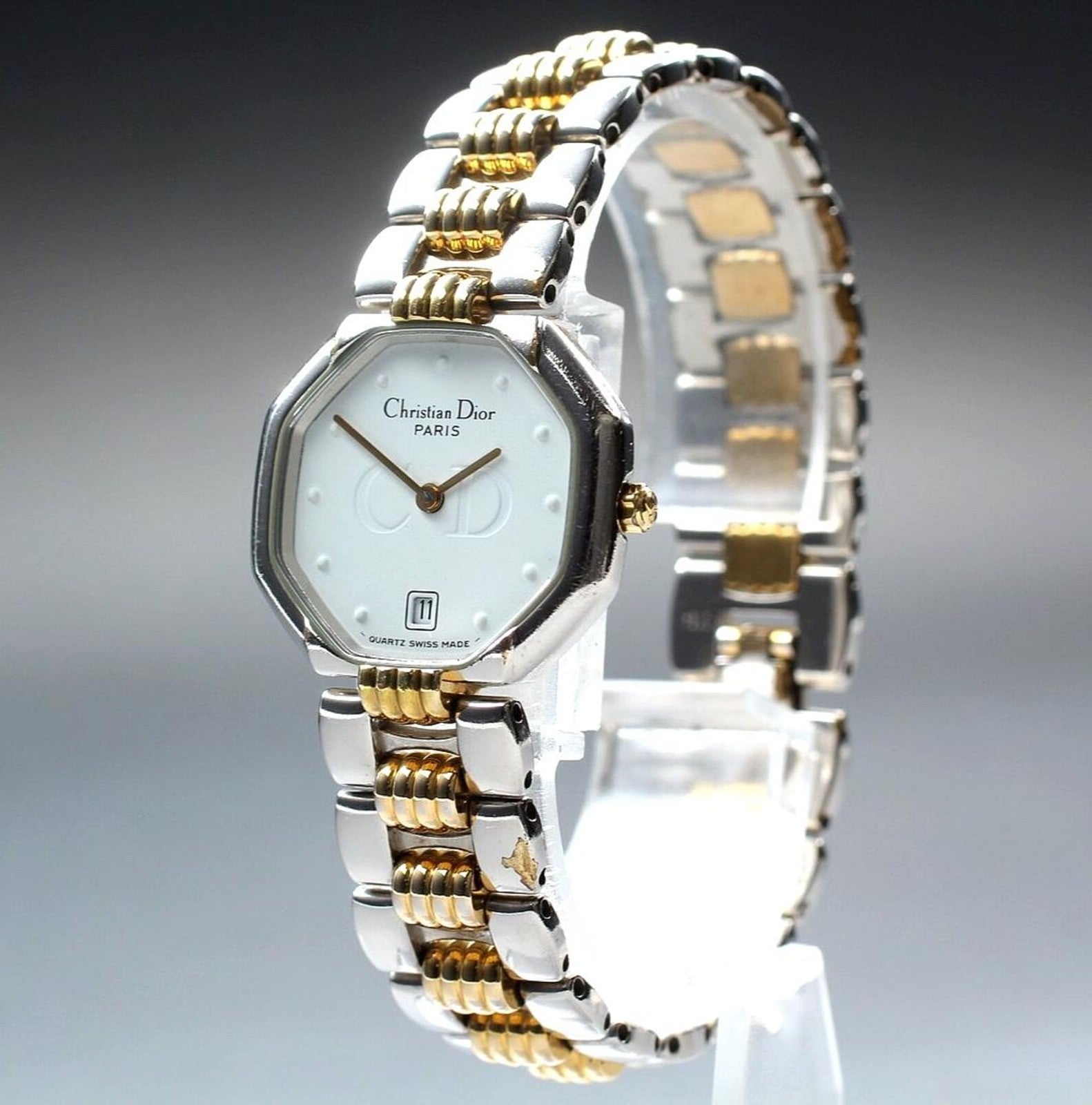 Christian Dior D48.203 Watch - Gold and Silver, Stainless Steel