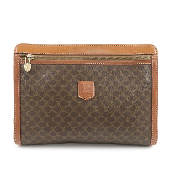 Celine Macadam Clutch Bag - Brown, PVC Coating Canvas, Leather